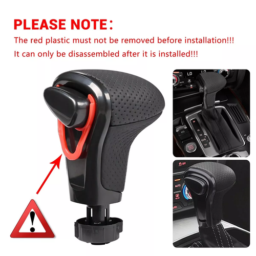 Leder Schaltnauf Schalthebel Schaltknopf für AUDI A3 A4 A5 A6 Q5 Q7 8KD713139 DA - Picture 7 of 11