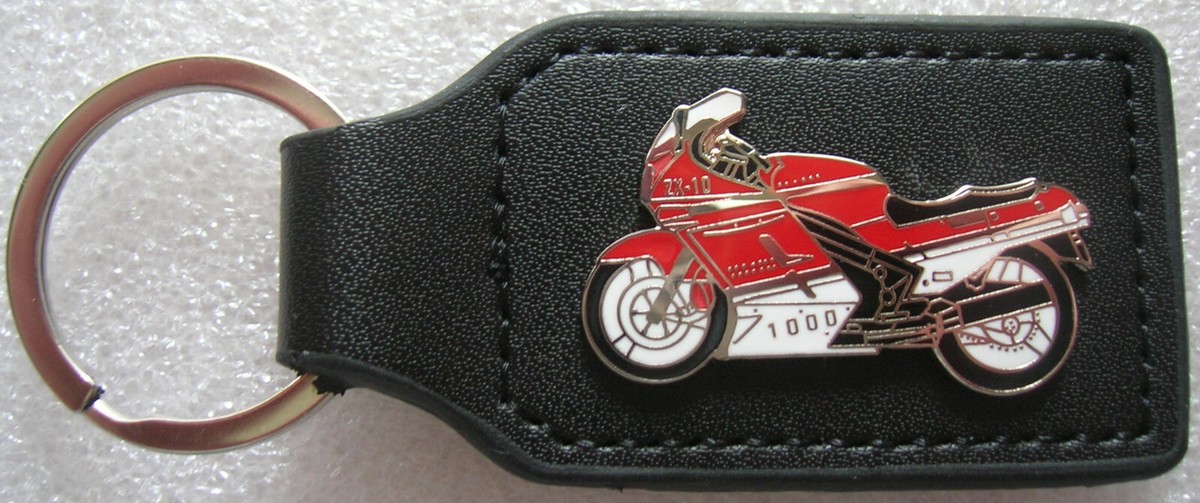 Schlüsselanhänger Kawasaki ZX10 ZX 10 rot/weiss Art 0016 Keyring