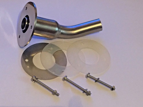 22MM AUSPUFF HAUT MARINE ARMATUR B PLATTE RUMPF AUSLASS WEBASTO DIESEL BOOT HEIZUNG - Bild 4 von 7