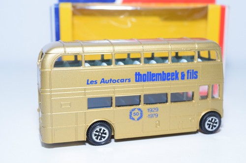 DINKY TOYS 289 ROUTEMASTER BUS THOLLEMBEEK 50 GOLD MINT BOXED PROMO RARE SELTEN - Imagen 4 de 9