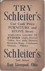 1910s Sign East Liverpool Oh Schleiters Furniture Storefront & Other Paper