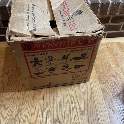 Vtg 1960's GE SHOW 'N TELL Phono Viewer w/ Original Box - for Parts/Repair - Picture 9 of 12