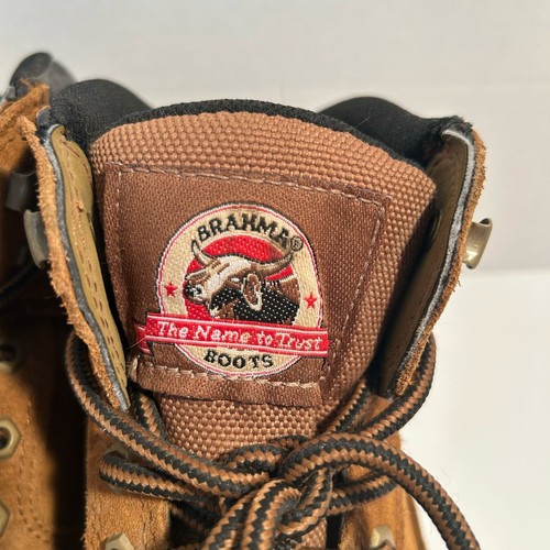 Brahma Men's size 6.5 Brown Bravo Waterproof 6" Soft Toe Work Boots. - Picture 9 of 9