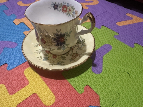 Vintage Paragon Bone China Oriental Series Sung Cup & Saucer Pale Yellow Green - Picture 2 of 10