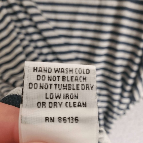 Neu mit Etikett Bryn Walker Damen blau grau gestreift Bio-Baumwolle Ingrid Kleid M - Bild 6 von 6