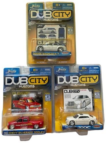 Jada Dub City Kustom $ 1/64 Druckguss 113 142 127 300C Silverado Magnum Auto Lot Spielzeug