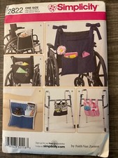 Accessories for Wheelchairs & Walkers Sewing Pattern Simplicity 2822 uncut