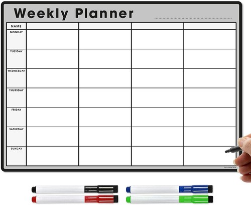 Magnetic Weekly Meal Planner, Fridge Calendar Whiteboard Dry Erase Memo Board - Picture 73 of 112