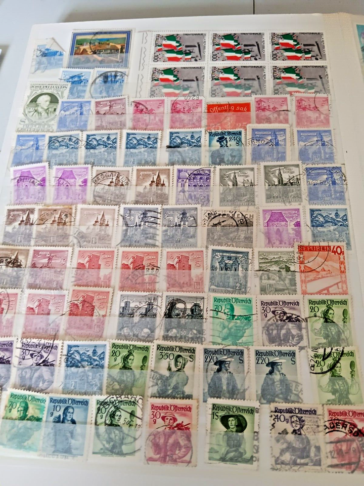 stamp stock book used with 2165 world stamps on 16 pages see all photos