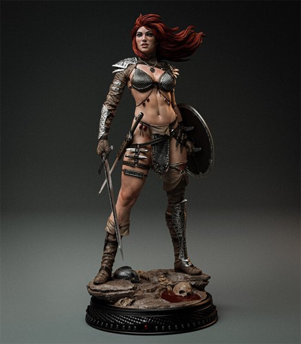 3D Print 1/6 1/4 Red Sonja Garage Kit Figure Model Kit Unpainted Unassembled GK - 第 5/14 張圖片