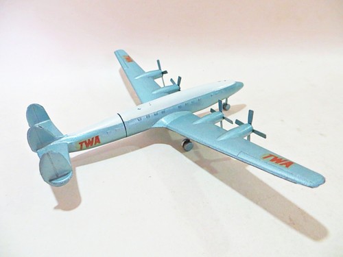 SOLIDO 'LOCKHEED L1049 SUPER CONSTELLATION PLANE TWA'. 1:300. VINTAGE. VERY RARE - Picture 4 of 8