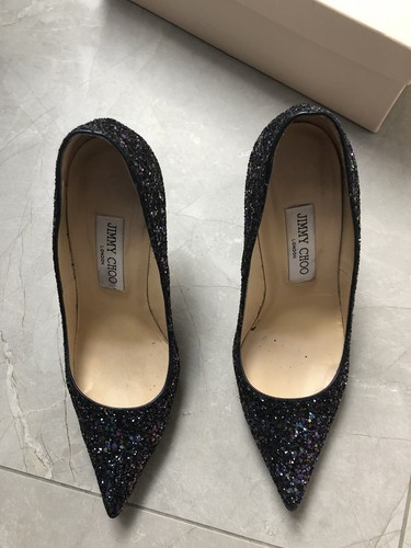 jimmy choo 38,5 glitter shoes, party, Ascot - Picture 2 of 7