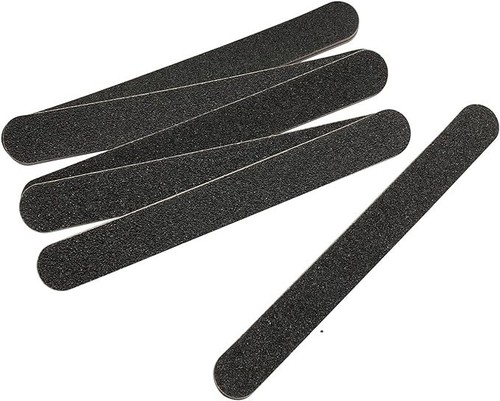 Nail File 10 PCS Professional Double Sided 100/180 Grit Nail Files Black - Picture 4 of 5
