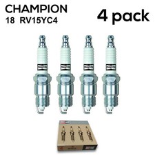 (4 Pack) Champion 18 RV15YC4 Copper Plus Spark Plugs for 14F42 14F52 14RF42