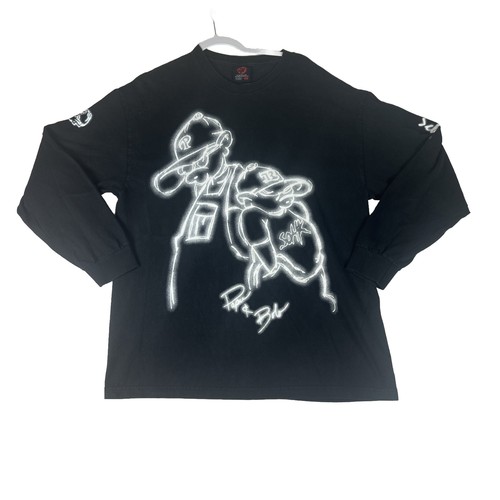 Vintage SOHK School of Hard Knocks Black Long Sleeve Shirt XL Streetwear Hip Hop