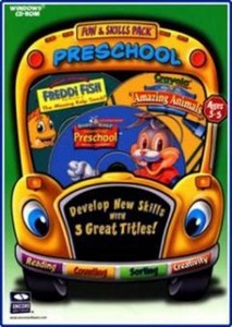 Fun-amp-Skills-Preschool-Reader-Rabbit-Preschool-Freddi-Fish-Kelp-Crayola-NEW