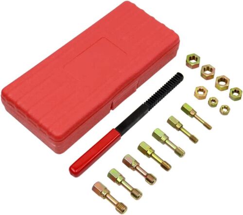 15PCS Thread Repair Restorer Kit Metric Thread Chaser Set Rethreading Tool - Foto 15 di 15
