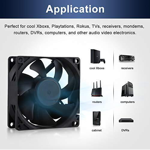 EC Axial Fan AC 110V 115V 120V 220V 240V Brushless Cooling Fan 80mm x 25mm - Picture 3 of 7