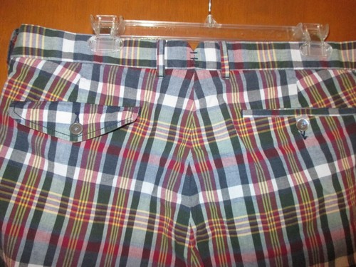 Polo Ralph Lauren 35 IndiaMadras PlaidCotton Shorts Ret$89 Waist19" Inseam10.5" - Picture 8 of 12