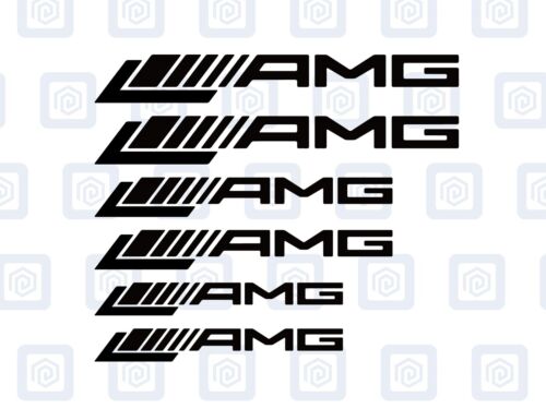 AMG Brake Caliper Decals sticker logos (set of 6) - Picture 3 of 13