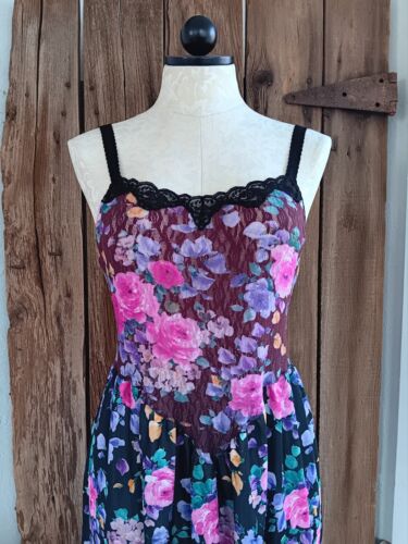 Vintage Federbett Intim Nachthemd Spitze und Nylon Damen Medium Sexy Dessous - Bild 2 von 11