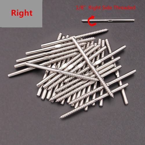 Barandilla de cable de acero inoxidable T316 de 1/8" 50/100 piezas Swage Lag tornillo perno - Imagen 6 de 6