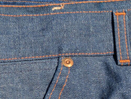 VTG Deadstock 70s Mens WT Grant Dark Denim Workwear Pants Jeans 42x30 USA Nos - Picture 6 of 12