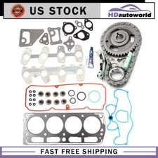 Head Gasket Set Timing Chain Kit New For Chevrolet Cavalier GMC Sonoma 2.2L OHV