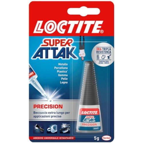 SUPER ATTAK 5g COLLA ATTACK CIANOACRILICA ADESIVO CIANOACRILATO A PRESA RAPIDA - Foto 8 di 10