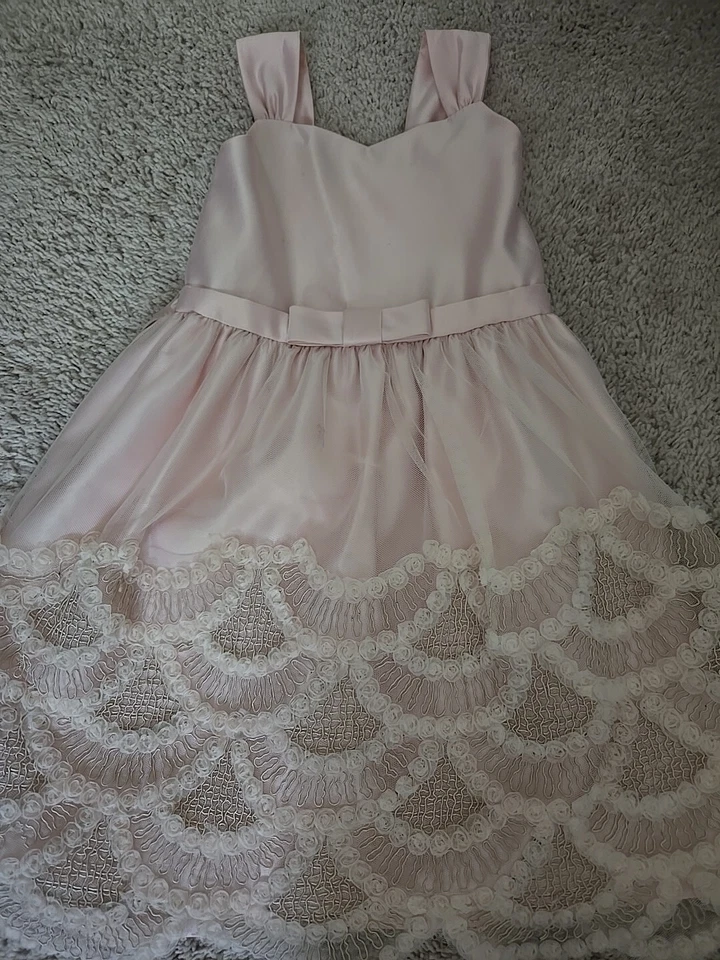 Vestido de fiesta Sweet Kids EE. UU. para niña talla 6 rosa boda floral Foto 2 de 4