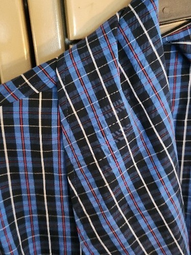 Bata de baño POLO RALPH LAUREN para hombre 100 % algodón azul a cuadros TALLA S/M ligera - Imagen 7 de 11