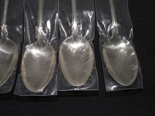 8 Wallace Sterling Grand Victorian Spoons (NOS) - Picture 3 of 4