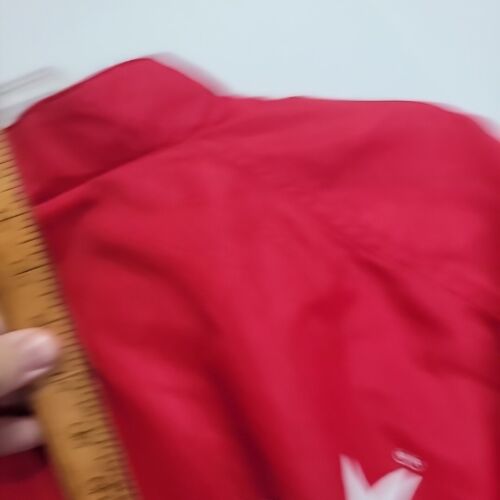 Vintage Tony Lama Jacke Herren groß rot Nylon Langarm Taschen Reißverschluss vorne - Bild 13 von 15