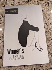 Everswe Women's Fashion Pantyhose 3 Pairs Sheer Tights Nude size XL