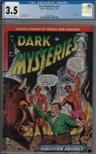 Dark Mysteries CGC 3.5  #21-  1954 HORROR COMIC- DEVIL/HELL CVR