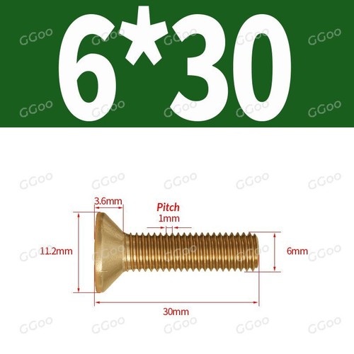 PHILLIPS MACHINE SCREWS COUNTERSUNK FLAT HEAD BOLTS M2 M2.5 M3 M4 M5 M6 M8 BRASS - Picture 50 of 65
