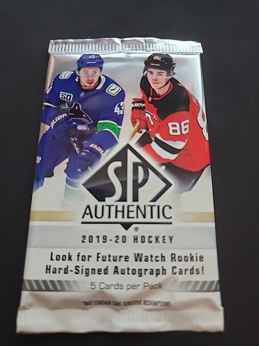 2019-20 Upper Deck SP Authentic Hockey Sealed Hobby Pack Makar, Hughes? 1 Pack - Picture 1 of 2