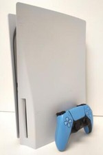 SONY PS5 DISC CONSOLE W/BLUE CONTROLLER & CORDS - CFI-1215A (P08024986)