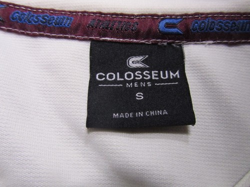 NHL Colorado Avalanche Mens Baseball Jersey, Colosseum Sewn-on White Size S, EUC - Picture 6 of 10