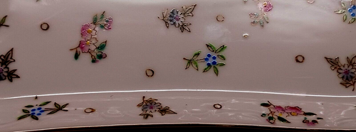 UCAGO CERÁMICA DE JAPÓN PLATO FLORAL PLATO O PLATO BARATIJA - Imagen 7 de 13