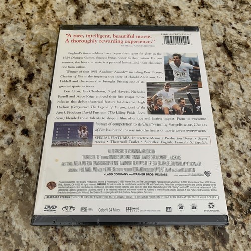 Chariots of Fire DVD Brand New Sealed - Picture 2 of 4