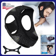 Stop Snoring Chin Strap - Anti Snore Jaw Support Belt for Sleep Apnea Relief