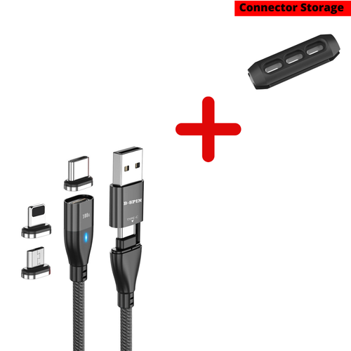 B-SPIN PD 100W 6 in 1 USB Type-C Micro Fast Charging Cable Charger For iPhone 15 - Picture 9 of 28