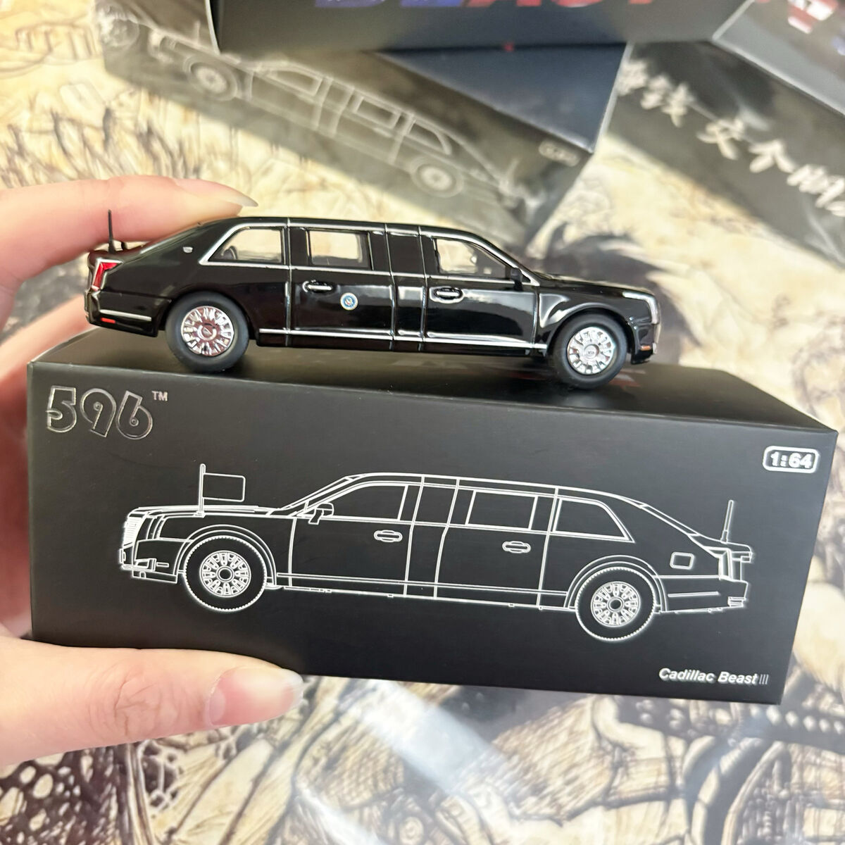 596 Model 1/64 Cadillac Beast Extended Edition USA 596 Model 1/64 Cadillac Beast Extended Edition USA