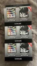 Lexmark 43XL/44XL Combo Ink Cartridges  (18Y0372) - Lot of 3 (3 Unopened Boxes)