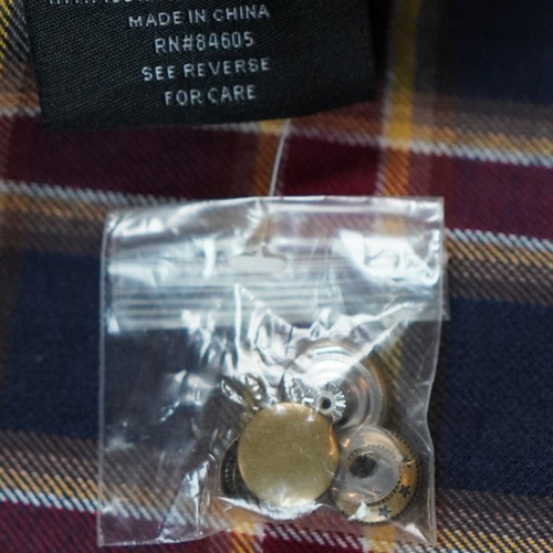 Burks Bay Jacke verdecktes Tragen Herren groß braun Canvas gefüttert Armee Vietnam Patch - Bild 10 von 13