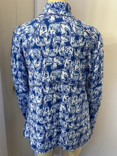 Lilly Pulitzer Women’s Reagan Zip Up True Blue Going Coastal XL. New. 128$ - Picture 6 of 11