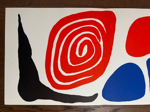 Alexander Calder Original Lithograph 1972 "Red Black and Blue" Vintage Print - Picture 3 of 5