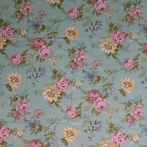 VTG Handmade Laura Ashley Floral Print Artisan Oblong Tablecloth 81 x 63 NEW - Picture 4 of 9