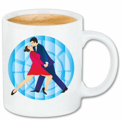 Kaffeetasse TANZEN SALSA TANGO FOXTROTT WALZER PAAR TANZ DANCE HIPHOP ROCK